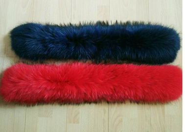 Chine collier détachable de fourrure de raton laveur de largeur de 14-20cm lisse pour le manteau de veste d'hiver fournisseur