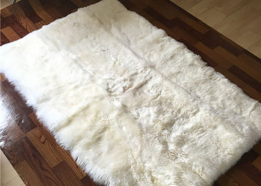 Chine laine molle de couverture australienne crème carrée de peau de mouton de 120*180cm longue avec l'anti support de glissement fournisseur