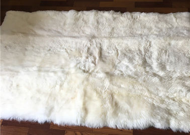 Chine Forme rectangulaire faite main faite sur commande de couverture australienne de peau de mouton de grande taille fournisseur