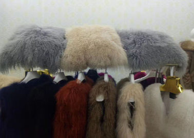 Chine On a dégrossi oreiller lombaire d'agneau mongol, carreaux mongols de la peau de mouton 16*16  fournisseur