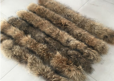 Chine Capot naturel détachable de collier de fourrure de raton laveur longtemps pour le manteau 80cm de veste des hommes fournisseur