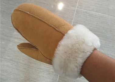 Chine Les femmes remettent les gants de couture de peau de mouton les plus chauds, mitaines en cuir de suède fournisseur