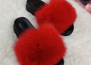 Chine Fox Slippers, pantoufles brouillées molles superbes d'été de Madame Sandals Women's de glissière  fournisseur