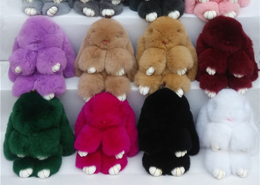Chine Fourrure de luxe Keychain de lapin de Rex doucement confortable pour les pièces tricotées de chapeaux fournisseur
