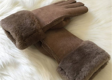 Chine SHEARLING de SUÈDE de S de peau de mouton des HOMMES de gants en cuir les plus chauds le ' A RAYÉ DES GANTS d'HIVER fournisseur