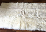 Forme rectangulaire faite main faite sur commande de couverture australienne de peau de mouton de grande taille