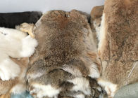 Manteau rayant la vraie densité lourde pelucheuse douce de Rex de peau entière de lapin pour l'hiver