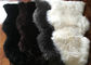 Le vrai noir gris de couverture de prière de peau de mouton de l'Australie a teint la longue couverture de laine d'agneau fournisseur