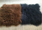 texture douce superbe mongole de longue de cheveux de 10-15cm vraie couverture de peau de mouton pour la chambre à coucher fournisseur
