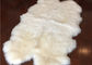 Quadruple blanc naturel de tapis de peau de mouton du Nouvelle-Zélande de laine de vraie couverture de peau de mouton long fournisseur