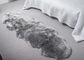 Peaux australiennes de double de couverture de peau de mouton de longue laine gris-clair pour le revêtement de sol fournisseur