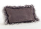 L'oreiller tibétain de sofa de peau de mouton couvre de longs cheveux bouclés de 10-15cm pour le lit/sofa/chaise fournisseur