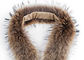 Colliers détachables anti-rétrécissement de fourrure de couleur pure pour des manteaux, collier pelucheux de cou de fourrure  fournisseur