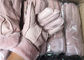 Double rose L taille de visage d'hiver de gants extérieurs lisses de peau de mouton les plus chauds fournisseur