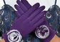 Gants gris-foncé d'écran tactile de dames, gants d'hiver avec des doigts d'écran tactile  fournisseur