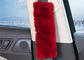 L'OEM a teint des épaulettes de couvertures de ceinture de sécurité de voiture de couleurs avec la longue laine molle fournisseur