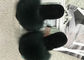 Glissement de vraies de Fox de peluche de femmes d'hiver anti pantoufles de fourrure avec la semelle en caoutchouc d'EVA fournisseur