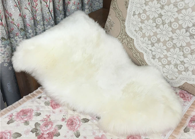 Couverture australienne naturelle de peau de mouton de housses de siège de chaise lavable avec la laine de 55-75mm