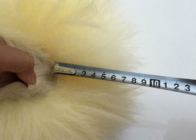 Gant de nettoyage de voiture de laine d'agneau de l'Australie de longs cheveux de gant de station de lavage de peau de mouton vrai