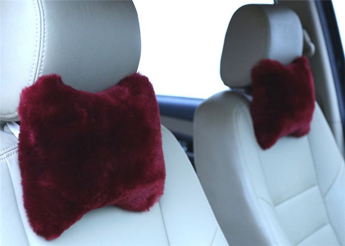 Désossez le coussin de laine d'agneau de forme doucement confortable pour la décoration/appui-tête de voiture