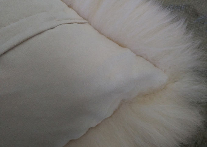 Coussins ronds de chaise de laine courte, carreaux colorés pour le lit/voiture