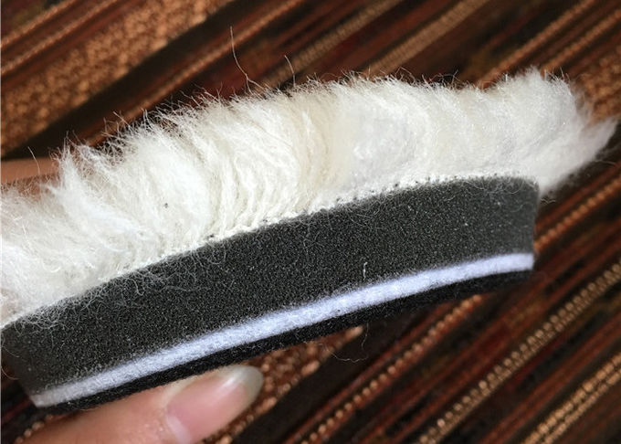 Forme ronde véritable dure écologique de protection de polonais de laine pour l'entretien automobile