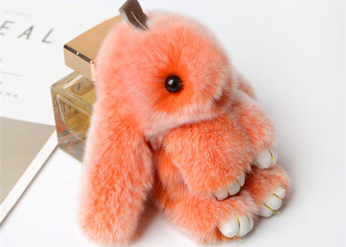 Fourrure Keychain de lapin de cadeau de Noël belle mignon avec la forme d'animal de lapin