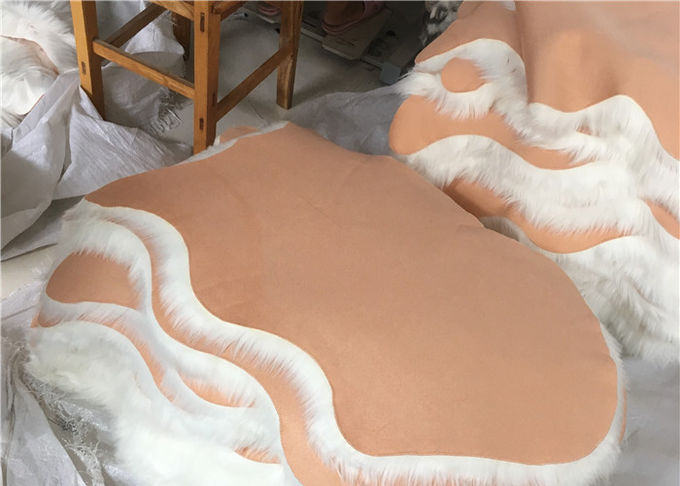 Couverture australienne synthétique de peau de mouton de Microfiber d'hôtel élégante pour la décoration de Chambre
