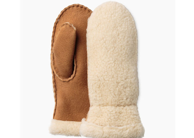 Les gants de peau de mouton de Shearling les plus chauds