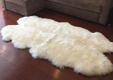 Chine Grand petit tapis blanc en ivoire 4 de laine de l'Australie de vraie couverture de peau de mouton x 6 peau de pi 4 fournisseur
