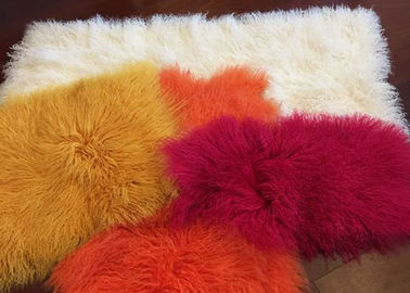 Chine Longue fourrure bouclée de peau de mouton de peau de mouton de couverture de maison de jet décoratif mongol de mode fournisseur