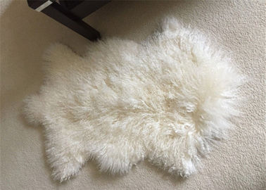 Chine Vraie peau de laine de peau de mouton de couverture de laine de jet de neige de plancher blanc véritable mongol de région fournisseur
