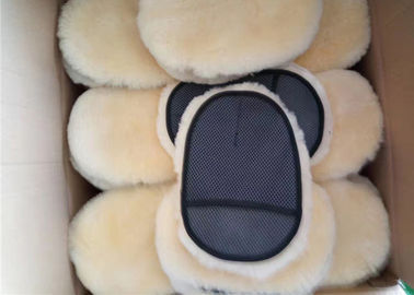 Chine Le côté simple de gant de station de lavage de peau de mouton agnelle le gant de polissage détaillant de voiture de laine fournisseur