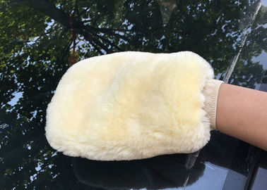 Chine Mitaine véritable de lavage de laine de côté de double de gant de station de lavage de peau de mouton pour détailler de voiture fournisseur