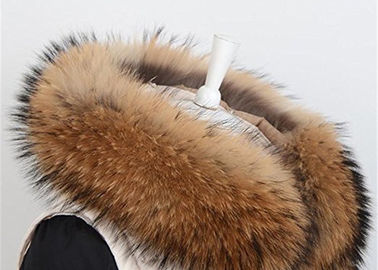 Chine Colliers détachables anti-rétrécissement de fourrure de couleur pure pour des manteaux, collier pelucheux de cou de fourrure  fournisseur