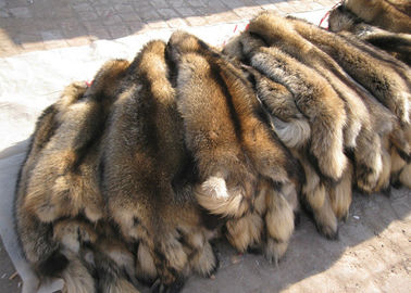 Chine Doux luxuriant détachable de vraie de raton laveur de 100% peau naturelle de fourrure pour le capot de vêtements fournisseur