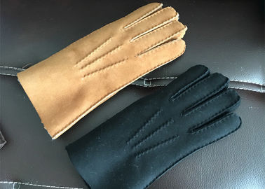Chine Laine 100% rayant fait main pur des gants de peau de mouton les plus chauds avec Brown et noir fournisseur