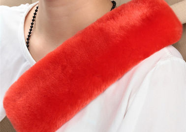 Chine Laine lisse confortable de peau de mouton de couverture molle véritable de ceinture de sécurité pour maintenir chaud fournisseur