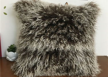 Chine Oreiller mongol aux cheveux longs naturel de fourrure d'agneau de laine d'agneau de couverture tibétaine d'oreiller fournisseur