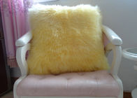 Le double de coussin de laine d'agneau de peau de mouton de Shearling a dégrossi pour le lit/sofa décoratifs