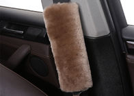 Couverture universelle de ceinture de sécurité De peau de mouton de Merino de voiture 14x24cm doux pour le cou protecteur