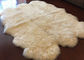Peau blanche ene ivoire de la couverture 6 de salon de fourrure, couvertures de peau de mouton de chambre à coucher de 5,5 x 6 pi  fournisseur