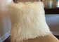 Oreiller décoratif brouillé blanc, coussin mongol bouclé extra-long de laine d'agneau  fournisseur