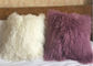 Laine décorative adaptée aux besoins du client du carreau 10-15cm de peau de mouton mongole de couleur/taille fournisseur