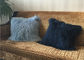 Bleu marine bouclé de coussin de laine d'agneau du Thibet de l'oreiller 2017 mongols de fourrure nouveau long 20 pouces fournisseur