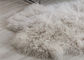 Vraie fourrure animale de peau de mouton de couverture de couleur bronzage à la maison surdimensionnée mongole d'accessoires fournisseur
