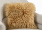 18 pouces d'oreillers décoratifs de fourrure longue de moutons, carreaux extérieurs de fourrure mongole  fournisseur