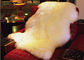 Blanc naturel 2*3feet de vraie de peau de mouton laine australienne de la couverture 100% longue fournisseur