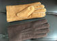 Cachemire rayant les gants de gants de peau de mouton les plus chauds avec des bouts du doigt d'écran tactile fournisseur