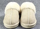 Les pantoufles rayées par fourrure d'hommes des hommes de luxe de Merino confortables avec 7 -11 tailles des Etats-Unis fournisseur